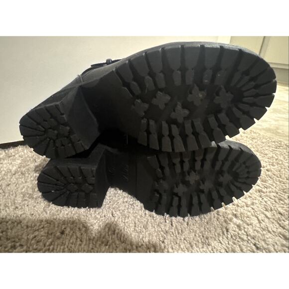 Mia Women's 2 Buckle Zip Up Ankle Boots Black Chunky 90s Size 6 M 2.5" Heel NOS - Picture 16 of 16